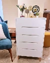 Wooden%20Chest%20Of%20Drawer%20-%205%20Drawers%20-%20Natural%20Wood%20-%20White%20Painted
