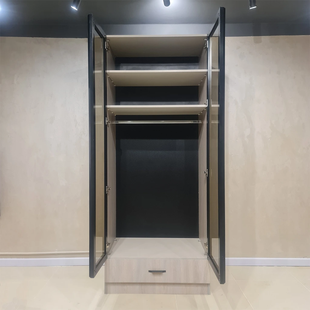 Wardrobe - Melamine Wood - Beige