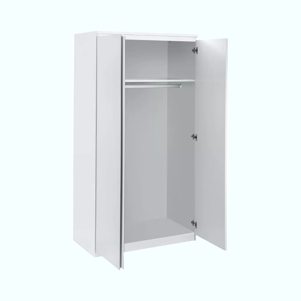 Wardrobe - Melamine Wood - White