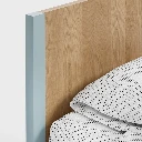 Kids Bed - Beech - Baby Blue