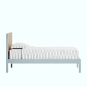 Kids Bed - Beech - Baby Blue