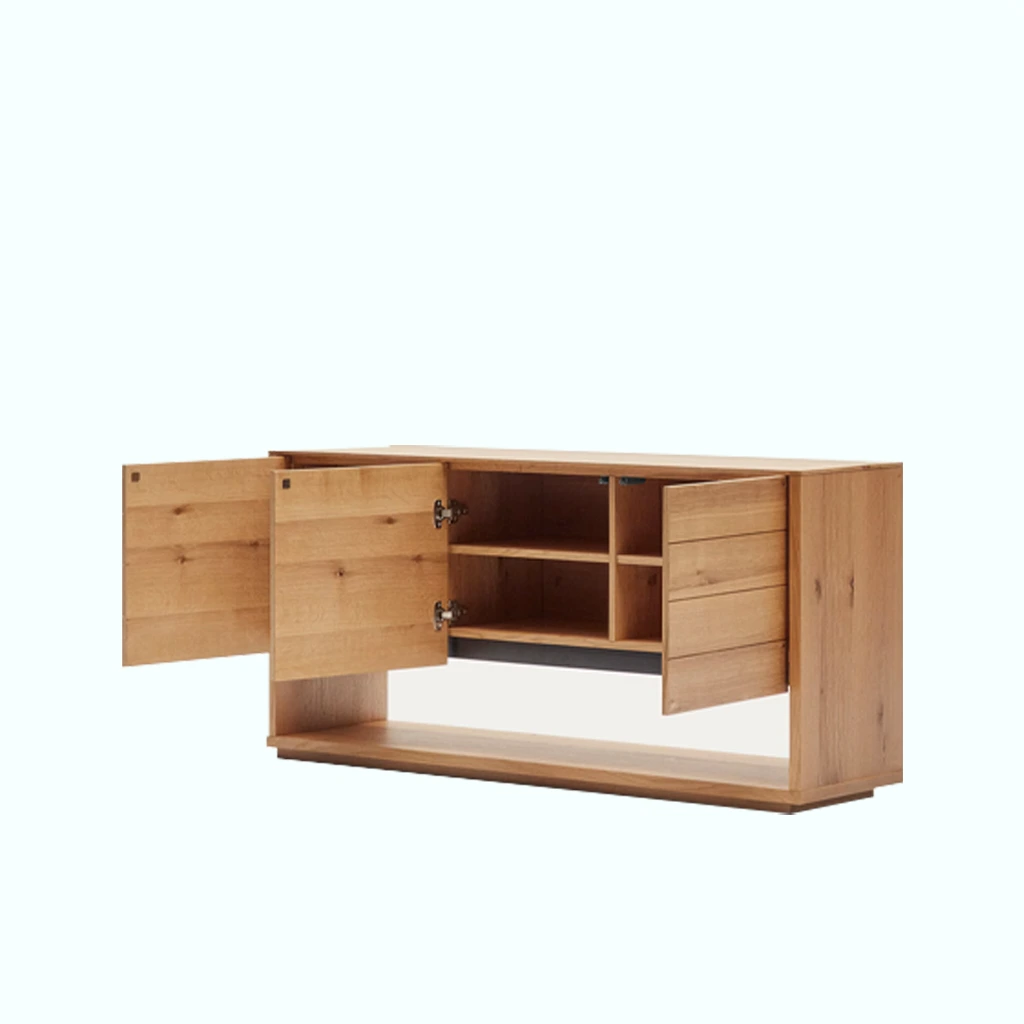 Dining Sideboard - Beech Pine Wood - Wood Natural Color .png