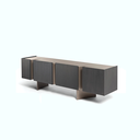 Dining Sideboard - Oak Veneer - Black 01.png