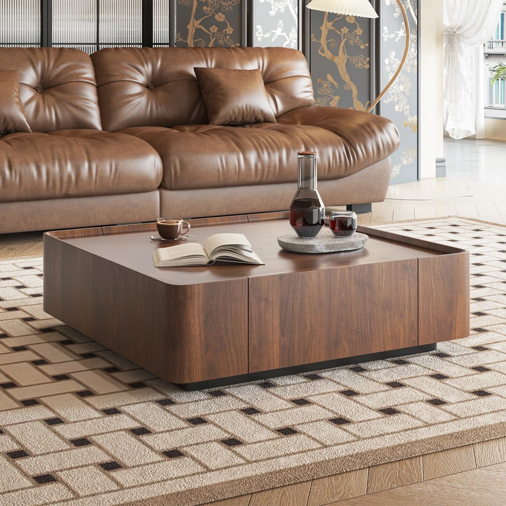 Wooden%20Coffee%20Table%20with%20Drawers%20-%20Natural%20Wood%20-%20Brown