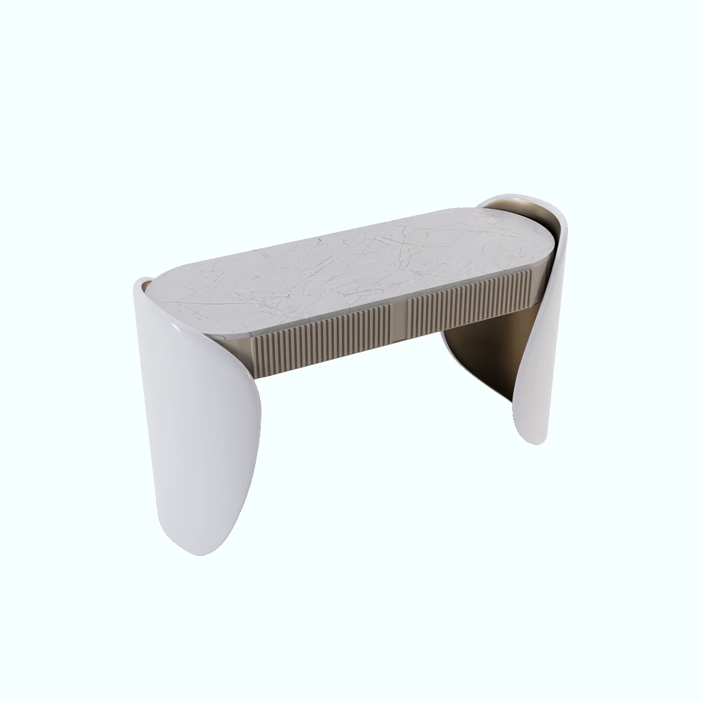Dresser - Natural Wood and Leather