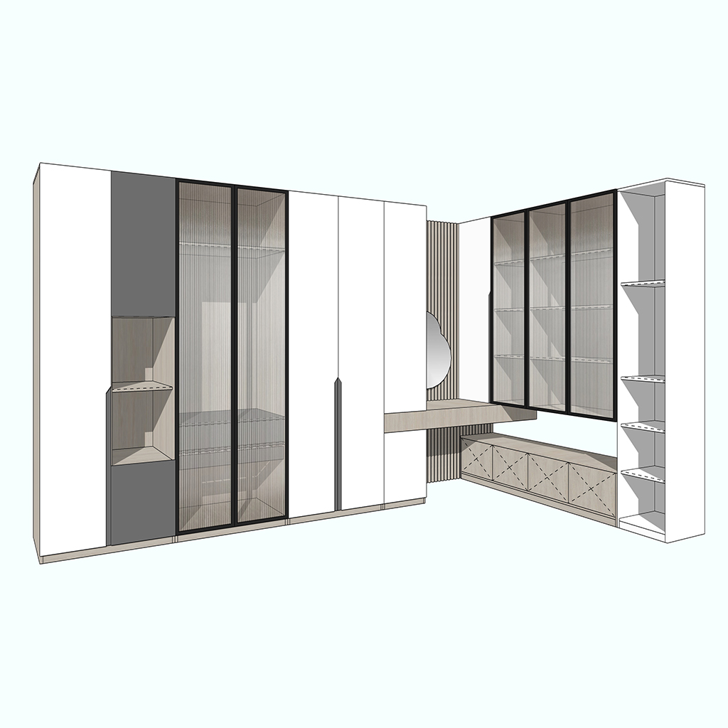 [P230000316608] Dressing Room 3D Design Service (1 to 7 m2)