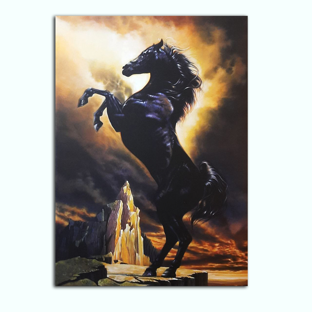 [P230000392009] Printed Canvas Artwork ( Horse ) (20 x 30 cm)