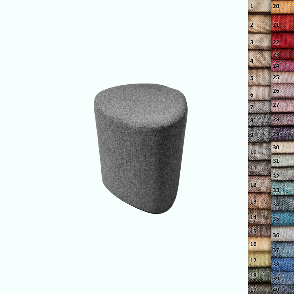 [P230000145502] TRIO Raw Pouf - GRY