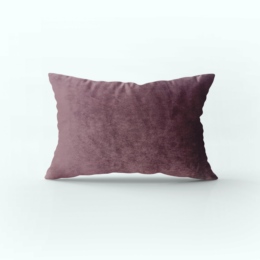 [P230000669711] Rectangular Cushion - Velvet - Dark Purple