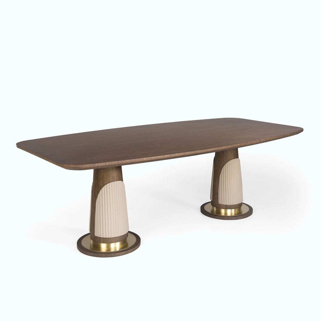 [P230000688212] Dining Table - Natural Wood - Brown (6 persons ( 90 x 180 cm ))