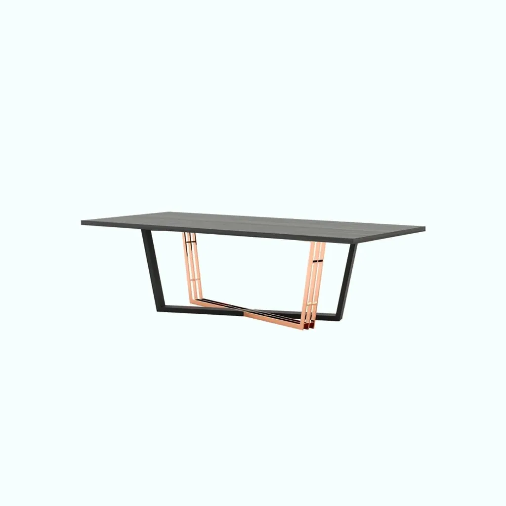 [P230000688812] Phi Dining Table (6 persons ( 90 x 180 cm ), Black)