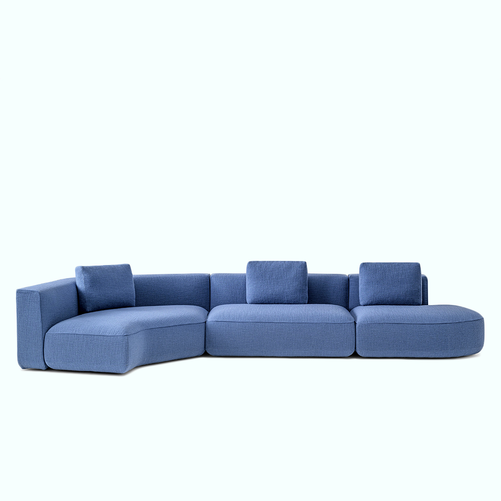 [P230000195505] Aren L Shape Corner (Left, Blue)