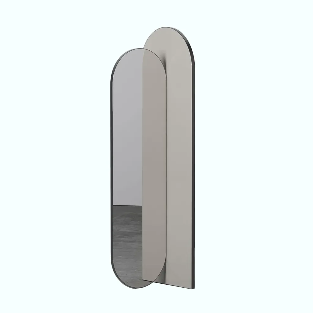 [P240000773704] ELYS Standing Mirror - WD (Left, Beige)
