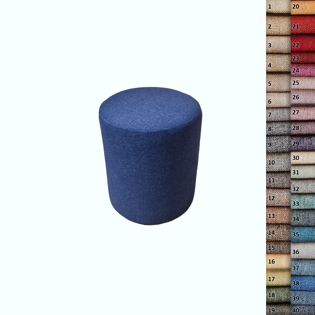 [P240000788505] CYL Raw Pouf - D.B (Without ( Fixed ))