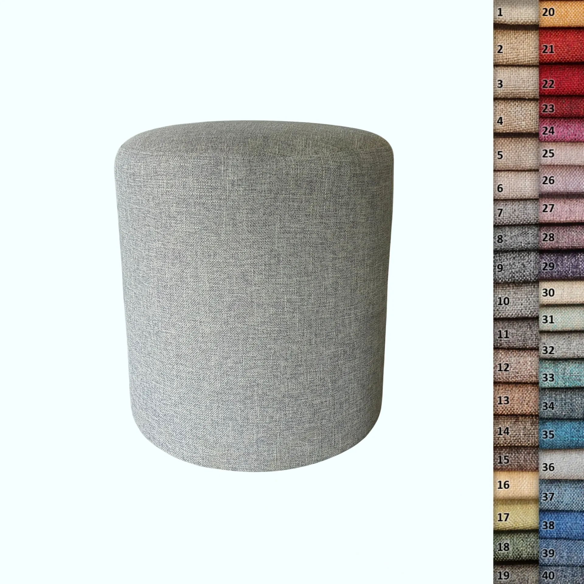 [P240000788905] CYL Raw Pouf - O.GRY (Without ( Fixed ))