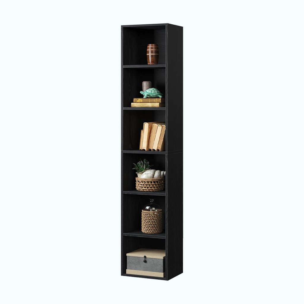 [P240000791605] Bookcase - Melamine (Black)