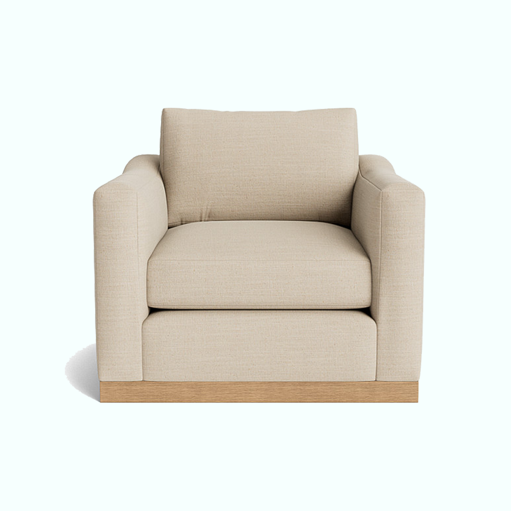 [P240000797905] Banco Armchair (Linen, Beige)