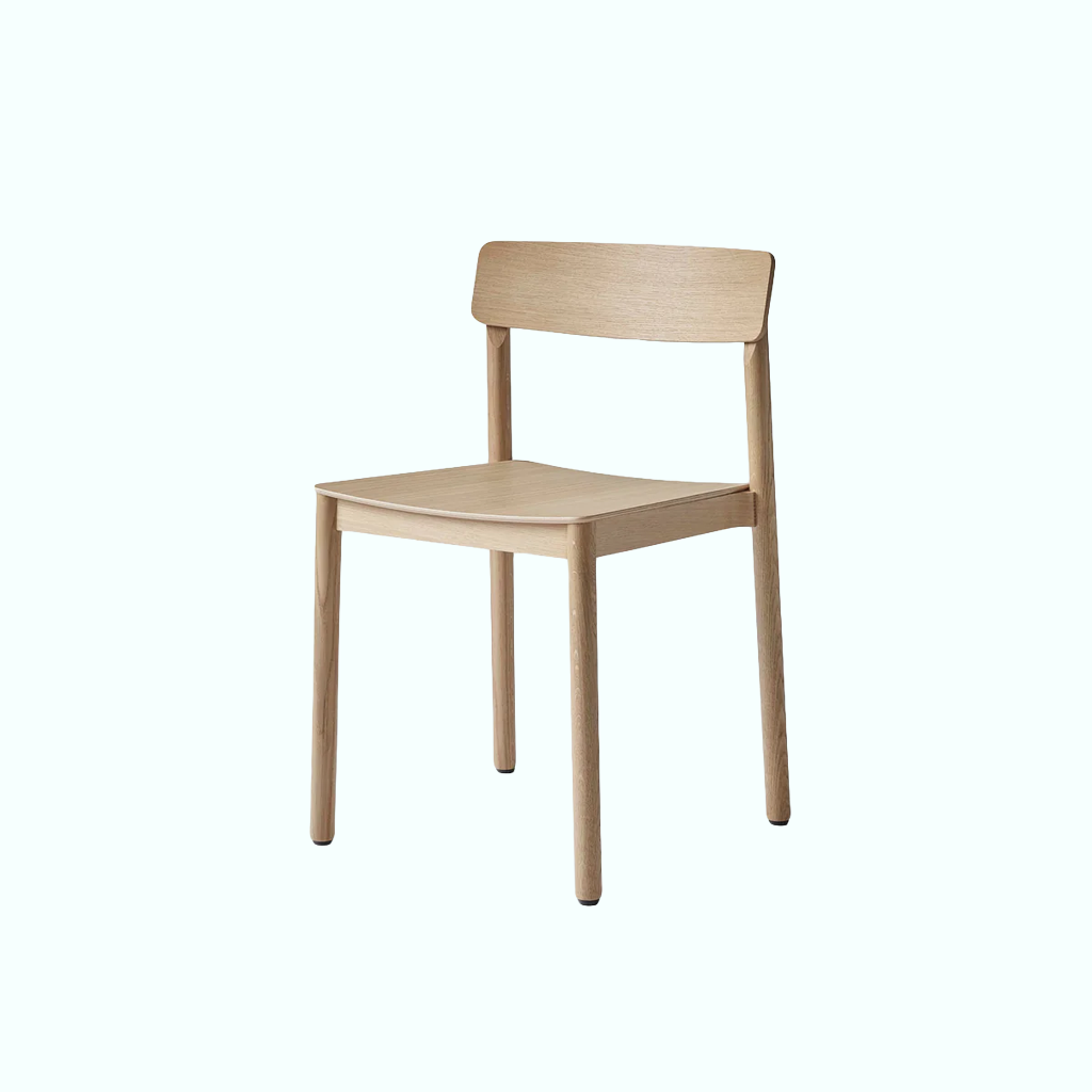 [P240000832905] Wooden Dining Chair (Beige, Beech)