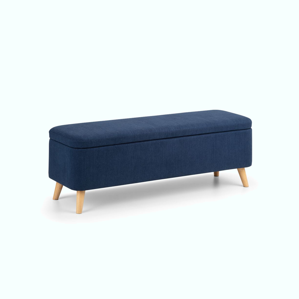 [P240000889805] Banquette ( Storage ) - Linen - Blue