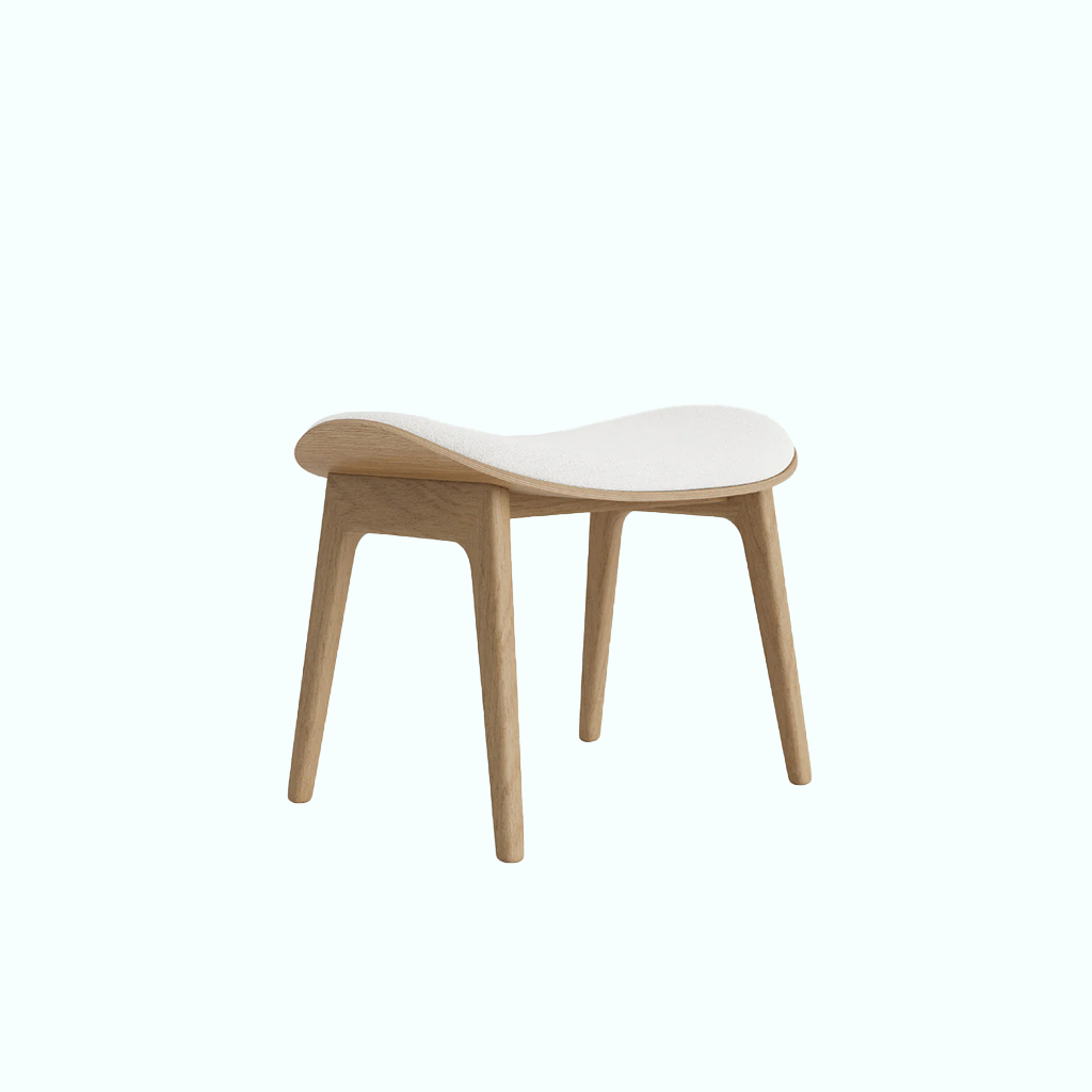 [P240000892405] Pouf - Boucle - White (Beige)