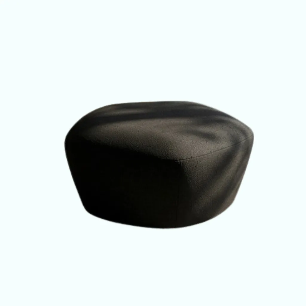 [P240000893205] PENTA Pouf (Black, Without ( Fixed ))
