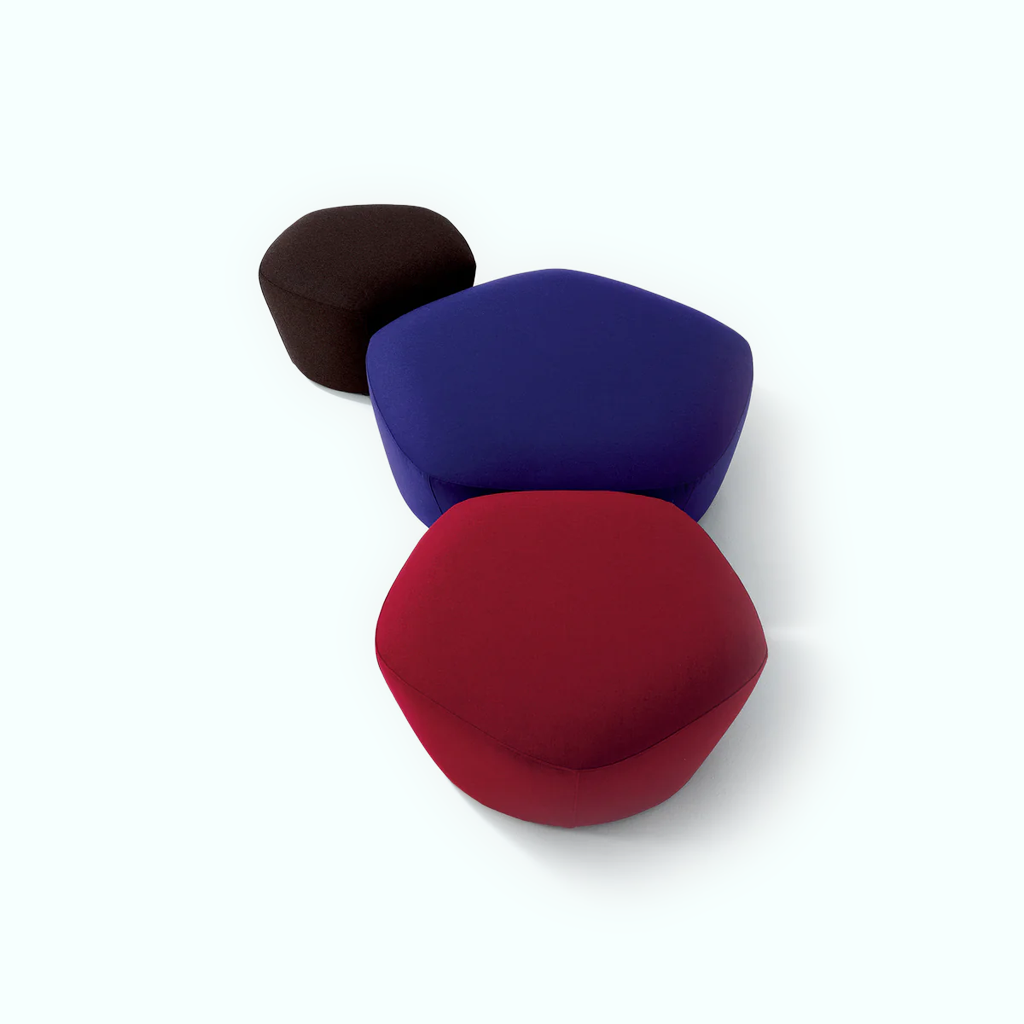 [P240000893205] PENTA Pouf (Black, Without ( Fixed ))