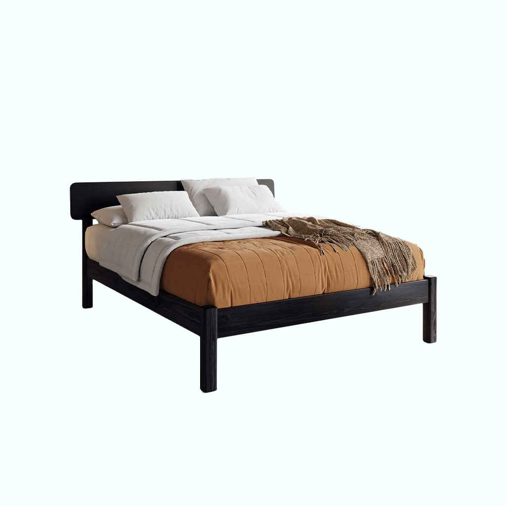 [P240000915106] MODO 02-O سرير (إسود, 1.2 م)