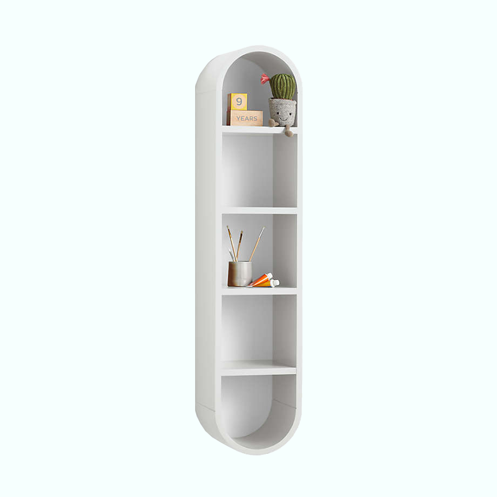 [P240000927306] Wall Shelf - Natural Wood - White