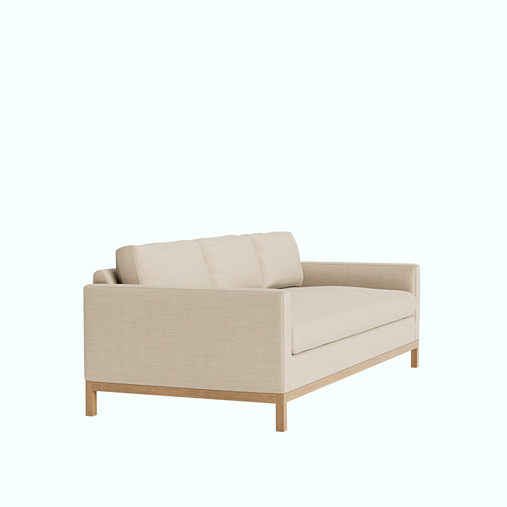 [P240000937906] Tectona Sofa ( Linen ) (Beige, 1.8 m)