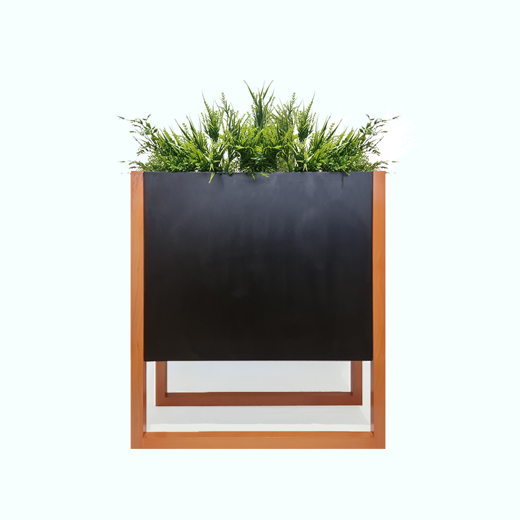 [P240000970307] Plant Box - Beech Wood - Black