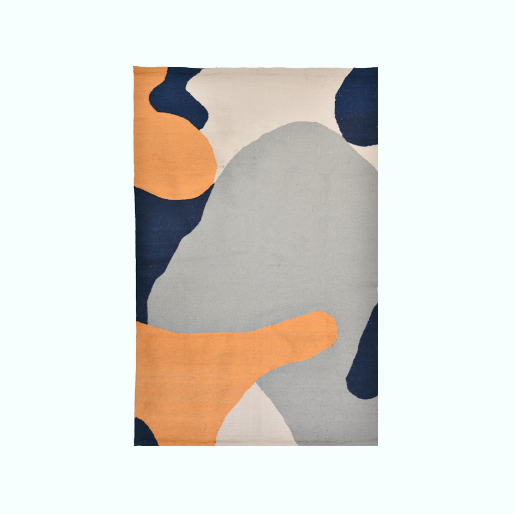 [P240001001910] Handmade Kilim Rug (Wool ( 0.75 x 1.0 m ))
