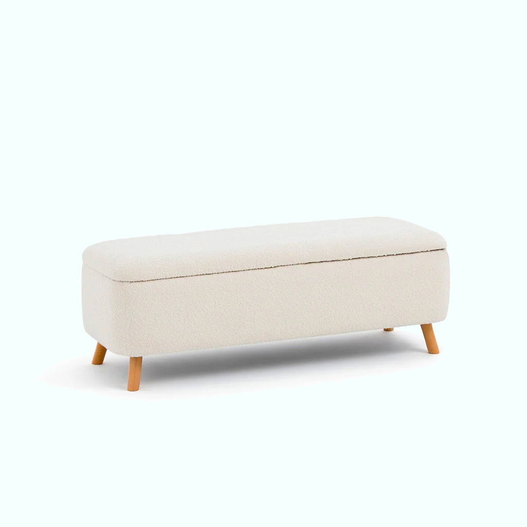 [P230000219705] Banquette ( Storage ) - Boucle - Off-White