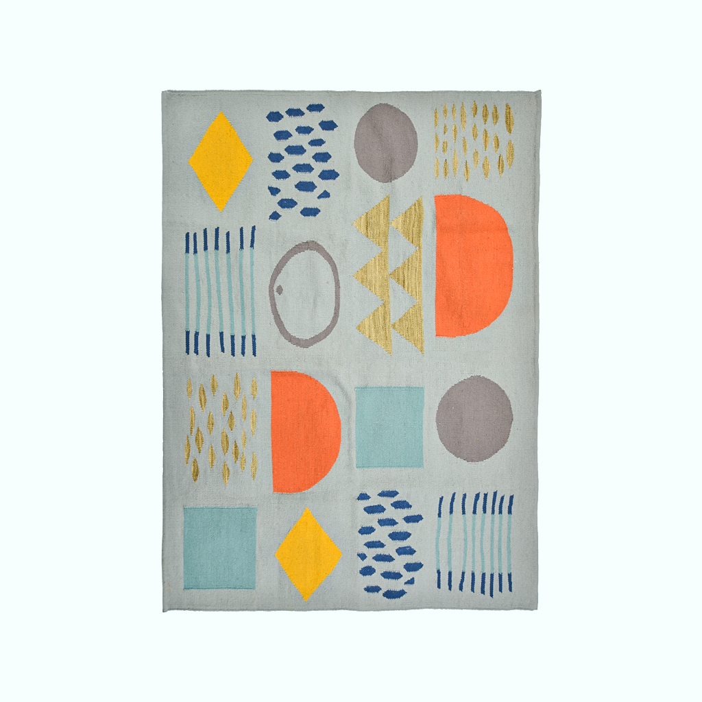 [P240001047810] Handmade Kilim Rug ( Kids ) (Wool ( 0.75 x 1.0 m ))