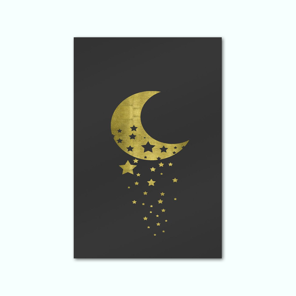 [P250001161501] تابلوه كانفاس مطبوع ( هلال ) (20 × 30 سم)