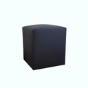 Square Pouf - Leather - Dark Blue