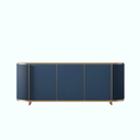 Dining Sideboard - Oak Veneer - Blue