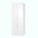 Wardrobe - Natural Wood - White