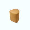 Triangle Pouf - Artificial Leather - Yellow