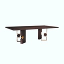 Dining Table - Oak Veneer - Brown