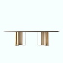 Dining Table - Natural Wood - Brown