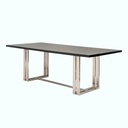 Dining Table - Natural Wood - Black