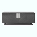 Dining Sideboard - Oak Veneer - Black