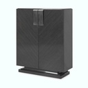 Dining Side Cabinet - Oak Veneer - Black
