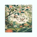 Printed Canvas Artwork ( Monkey For Kids )